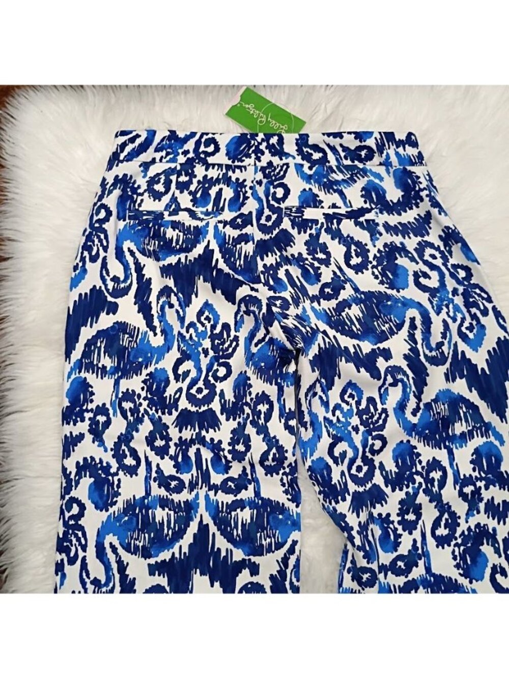 Lilly Pulitzer size 00 Wide Leg Flowy Resortwear Blue Old money Hamptons NWT - Picture 12 of 13